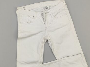 białe dżinsowe spódnice: Jeansy, H&M, XS, stan - Dobry