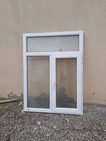 quba sekilleri: PVC pəncərə bloku - Material: Ağ rəngdə PVC/profil - Üçlü blok