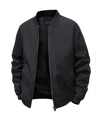koja pencek: Qara rəngdə kişi bomber üslublu yüngül gödəkçə.xxl - 180-185sm - — 1