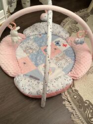 toxuma oyuncaq: Uşaq üçün oyun xalçası və asma taqqıltılı oyuncaq dəsti - Yumşaq