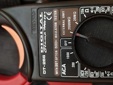 çan: Rəqəmsal cərəyan kəlbətini (clamp meter) – DT-266 Xüsusiyyətlər: - — 2