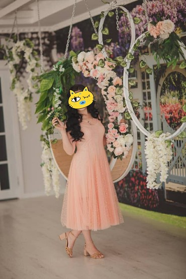 вечернее платье нежно розового: Вечернее платье, L