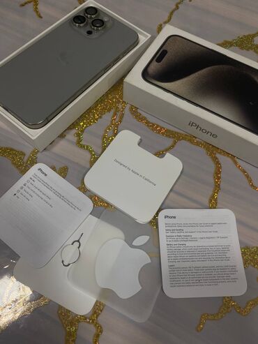 iphone 15 satilir: IPhone 15 Pro Max, 256 GB, Natural Titanium, Zəmanət