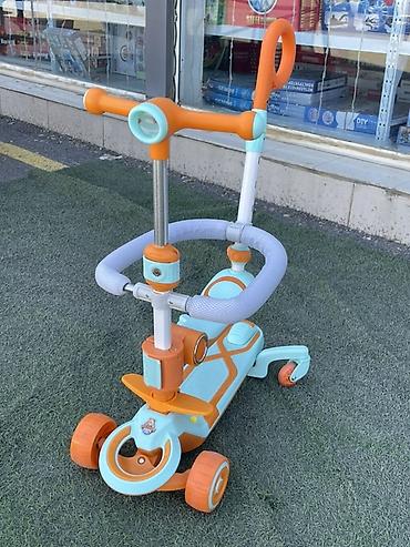 skuter kreditle: Uşaq üçün çoxfunksiyalı skuter–körpə arabası hibridi - 3 təkərli — 2