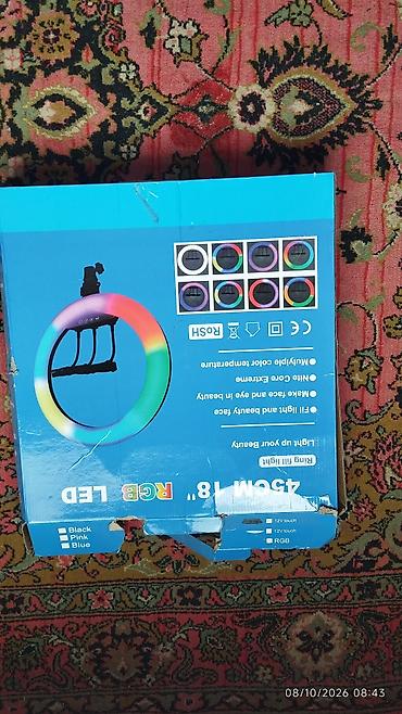 irsad iphone 14 pro: RGB LED halqa işıq – 45 sm (18") Xüsusiyyətlər: - Çap: 45 sm (18") - — 1