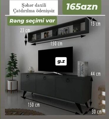 televiziya mebelləri: *Tv Stend ✔️165Azn* ▫️İstehsal Rusiya Laminat 18/lik qalınlıqda