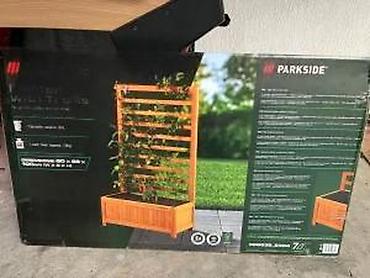 Žardinjere: Drvena žardinjera sa rešetkom za puzavice – Parkside - Kompaktna — 12
