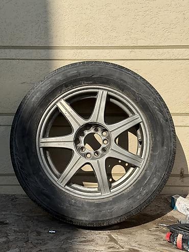Колеса в сборе 225 / 60 / R 16, Всесезонная, Б/у, 1 шт, Легковые, Литые, отверстий - 10