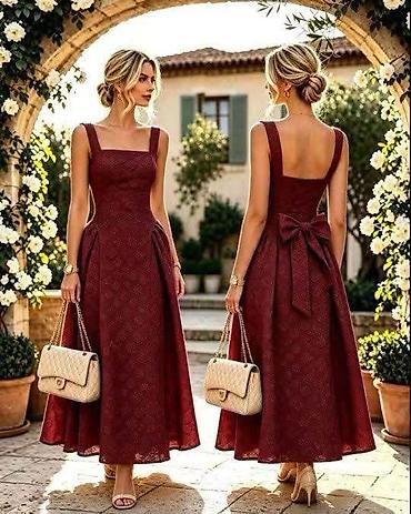 nine west baletanke: Elegantna midi koktel/večernja haljina sa romantičnim detaljima Vel — 2