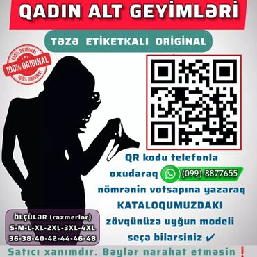 Alt paltarı: Qadın Alt Geyimləri 👙 🔹 Təzə etikatkalı ✔️ 🔹 Keyfiyyətli material ✅