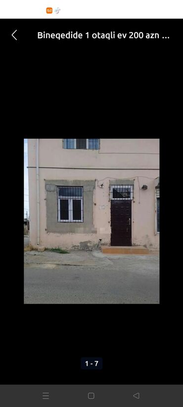 bakida aile ücün kiraye evler: 40 м², 1 комната, Комби, Газ, Электричество