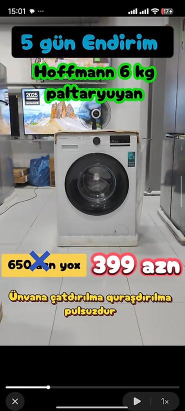 sok masini: Paltaryuyan maşın 6 kq, Yeni, Pulsuz çatdırılma — 1