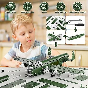 Konstruktorlar: Metal Model Təyyarə Konstruksiya Dəsti - STEM yönümlü yığma dəsti — 5