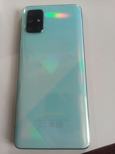 охлаждение для телефона: Samsung Galaxy A71, Б/у, 128 ГБ, цвет - Синий, 1 SIM, 2 SIM