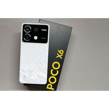 телефон хувавей: Poco X6, Б/у, 256 ГБ, цвет - Белый, 1 SIM, 2 SIM