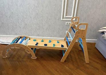 Детский спортивно-игровой комплекс Пиклера 3в1: треугольник +арка