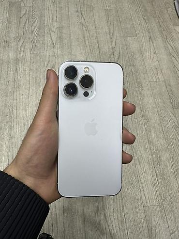 IPhone 13 Pro, Б/у, 256 ГБ, White Titanium, Зарядное устройство, Чехол, 81 %