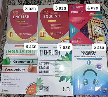 Testlər: Dim test toplulari, grammar, reading, listening kitablari.Veziyyetleri — 1