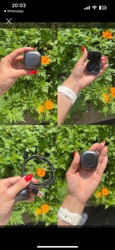 iphone simli qulaqlıq: Беспроводные (Bluetooth) Наушники, Samsung, цвет - Черный