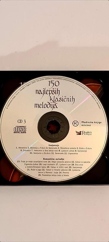 harmonika 96 basova: ☆ Na prodaju 150 najlepših klasičnih melodija – komplet 6 CD sa — 6
