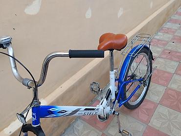 velo rambo: Stels Velo şəhər/komfort tipli velosiped - Rəng: mavi-ağ, qəhvəyi — 2