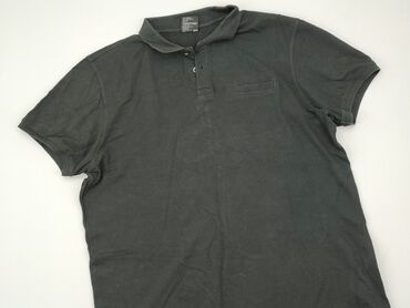 hiszpanki czarne bluzki: Polo shirt, Cropp, 2XL (EU 44), condition - Good