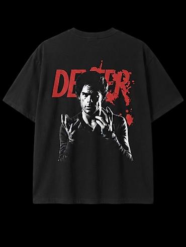 atelier: Məhsul: “Dexter” temalı unisex qısaqol köynək - Rəng: Qara, istənilən — 3
