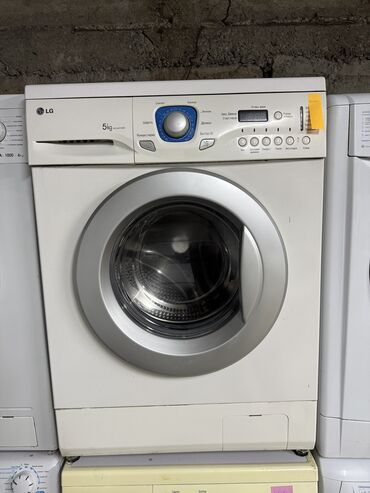 Стиральные машины: Стиральная машина LG, Б/у, Автомат, До 9 кг, Узкая — 17