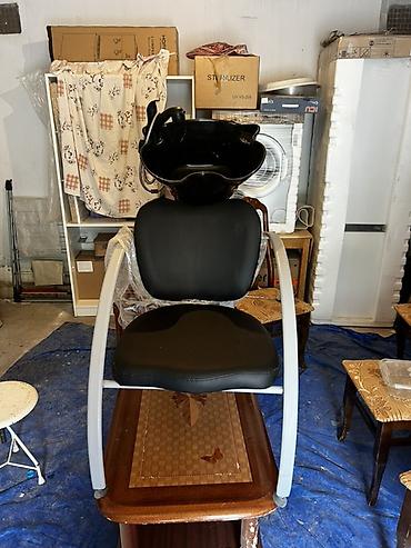 Salon, tibbi mebel dəsti: Peşəkar bərbər/salon dəsti - Hidravlik bərbər kreslosu: yüksək — 5