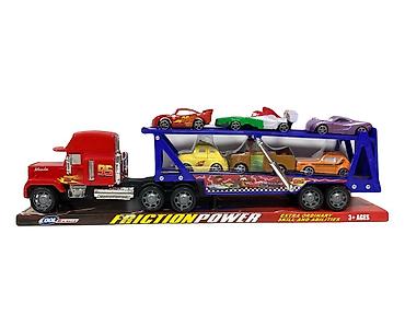 фура игра: Игровой набор «Автовоз с машинками – Friction Power» - Большой — 2