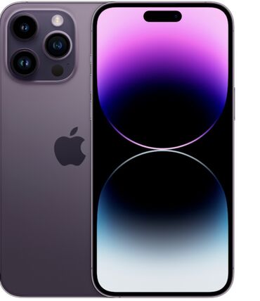 Apple iPhone: IPhone 14 Pro Max, Б/у, 256 ГБ, Deep Purple, Защитное стекло, Чехол, 82 %