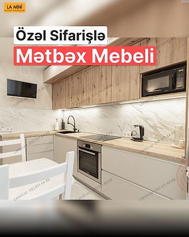 Ev və bağ: Özəl sifarişlə mətbəx mebeli – müasir, minimal və funksional dizayn — 1
