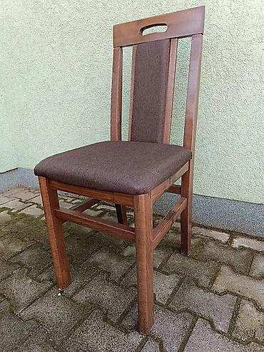 Stolice: Drvene stolice sa tapaciranim sedalima i naslonima kom 42€ - — 14