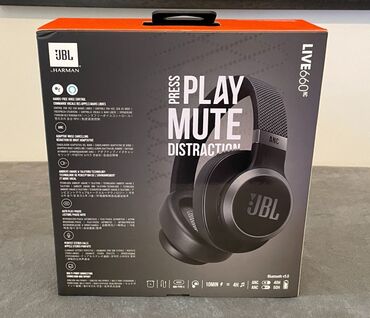 наушник микро: Оригинальные беспроводные наушники JBL Live 660NC Black с