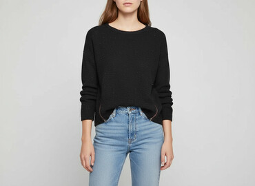 sweter kopertowy wiązany zara: Bershka, Светр жіночий, розмір M