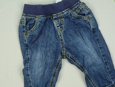 spodnie zimowe 116: Denim pants, Marks & Spencer, 6-9 months, condition - Very good