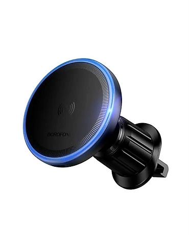 android auto: Магнитный автомобильный держатель с беспроводной быстрой зарядкой — 6