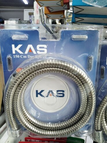 душ кабины: KAS duş şlanqı – 150 sm - Uzunluq: 150 sm (standart duş sistemlərinə