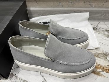 Мокасины и лоферы: Лоферы, 41.5, 42, Новый, цвет - Серый, Самовывоз, Платная доставка — 9