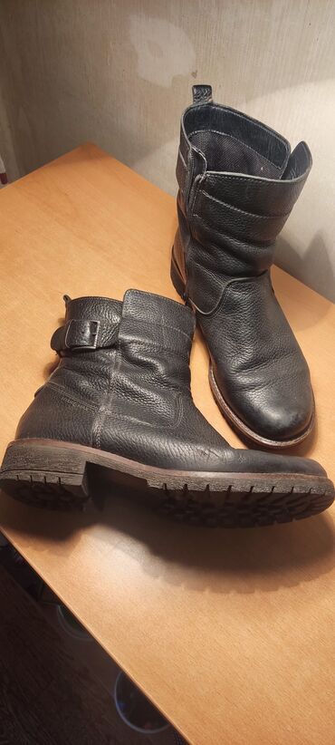 муржская обувь: Ботинки и ботильоны Ecco, 41, цвет - Черный