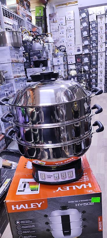 Пароварки: Многофункциональная электрическая пароварка/кухня HALey HY-502 Новый — 2
