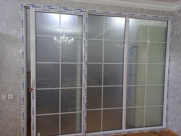 Plastik pəncərələr: Yeni İkiqat şüşə paketi Plastik pəncərə, Еni: 1000 sm, Uzunluğu: 1000 sm, Pulsuz quraşdırma — 16