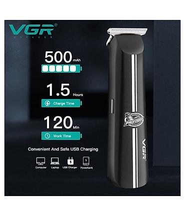 Trimmer VGR 007 - 600mAh / 120 Dəqiqə / 1 Sürət / Cord/Cordles / TYPC — 9