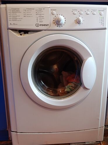 автомобили киргизия: Кир жуучу машина Indesit, Автомат, 5 кг чейин
