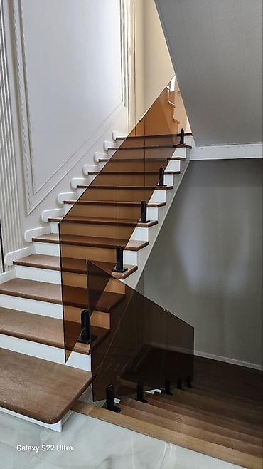 Готовые перила: Готовые перила, Материал: Стекло, Для лестницы — 4