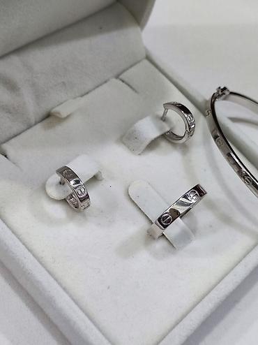 Серебряные наборы украшений: Серебряный Набор+ браслет Карьтие Дизайн Италия Серебро 925 пробы — 6