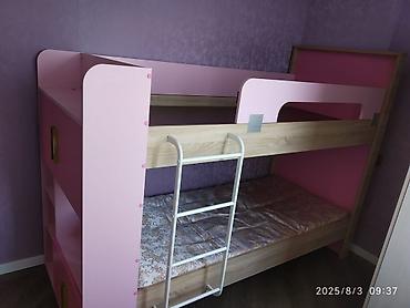 Детская мебель: Uşaq otağı üçün iki mərtəbəli çarpayı və özünə məxsus gözəllikdə — 1