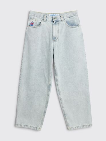 мужские джинсы с высокой талией: Джинсы M (EU 38), цвет - Синий