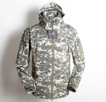 мужская одежда милитари: Куртка M (EU 38), L (EU 40), XL (EU 42), цвет - Серый