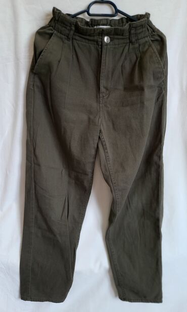 зеленые джинсы женские: Мом, Terranova, Турция, Высокая талия